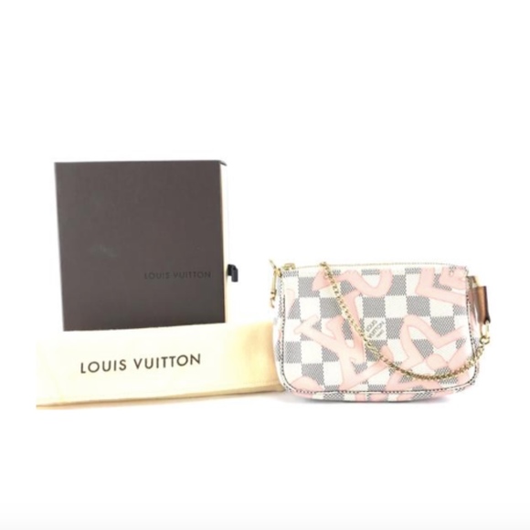 Tahitienne Damier Azur Chain Strap Clutch - Picture 2 of 8